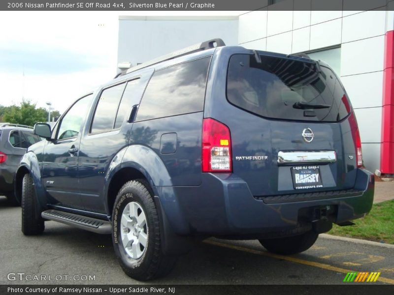 Silverton Blue Pearl / Graphite 2006 Nissan Pathfinder SE Off Road 4x4