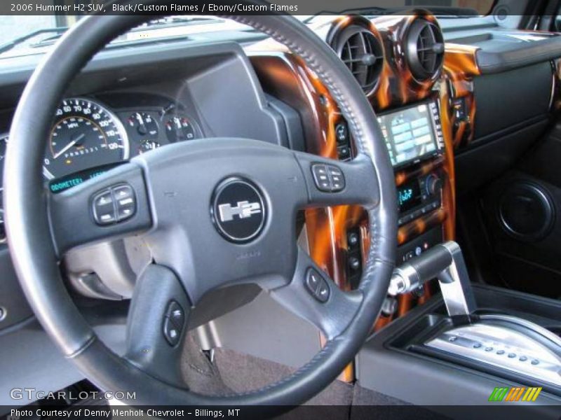 Black/Custom Flames / Ebony/Custom Flames 2006 Hummer H2 SUV