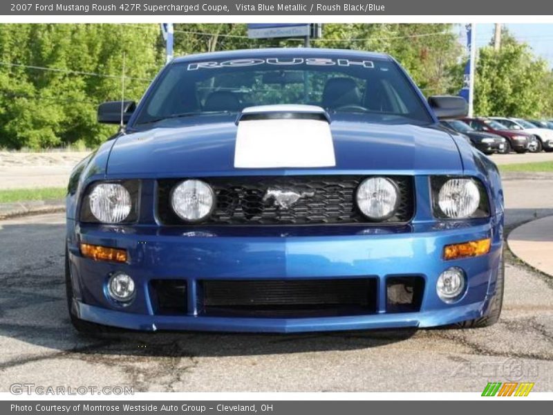 Vista Blue Metallic / Roush Black/Blue 2007 Ford Mustang Roush 427R Supercharged Coupe