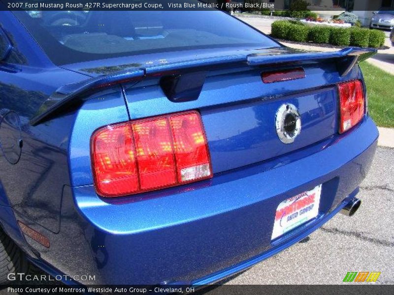 Vista Blue Metallic / Roush Black/Blue 2007 Ford Mustang Roush 427R Supercharged Coupe