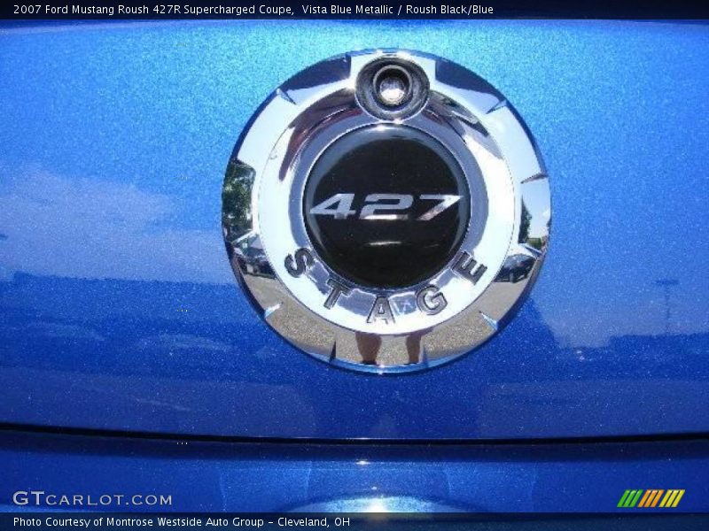 Vista Blue Metallic / Roush Black/Blue 2007 Ford Mustang Roush 427R Supercharged Coupe