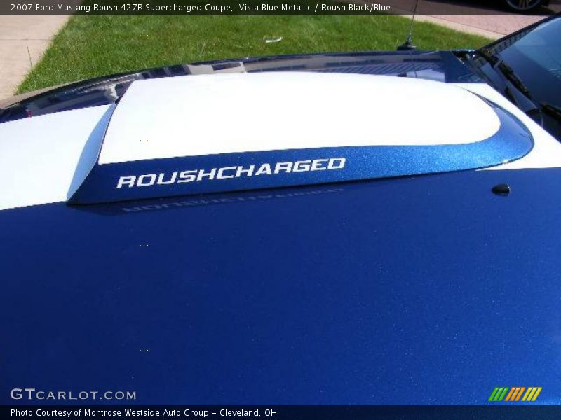 Vista Blue Metallic / Roush Black/Blue 2007 Ford Mustang Roush 427R Supercharged Coupe