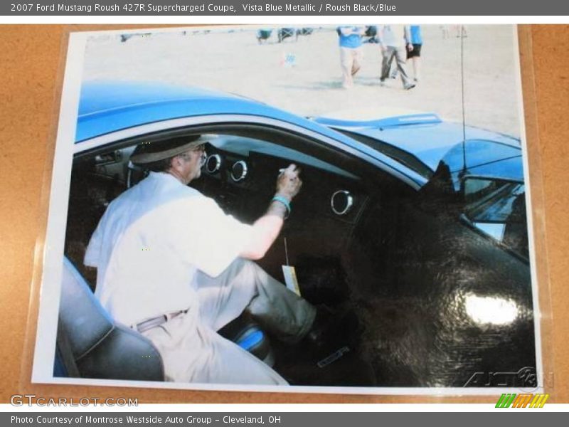 Vista Blue Metallic / Roush Black/Blue 2007 Ford Mustang Roush 427R Supercharged Coupe