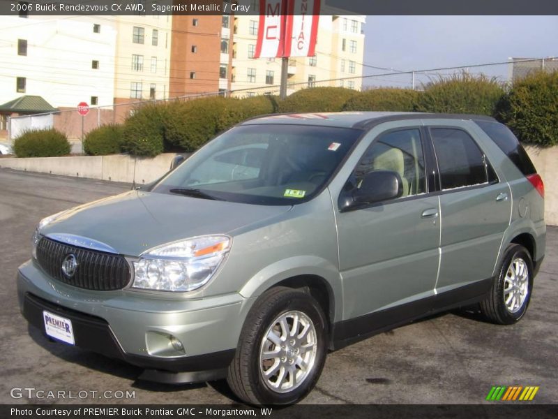 Sagemist Metallic / Gray 2006 Buick Rendezvous CX AWD