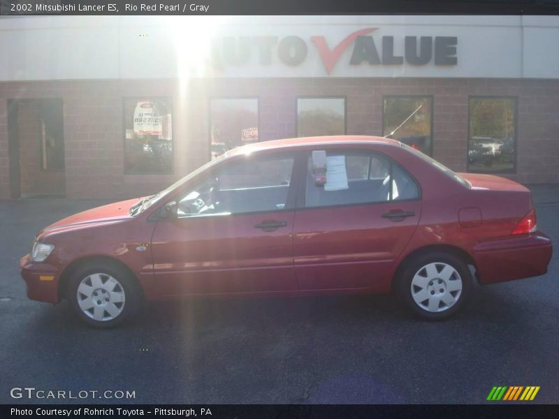 Rio Red Pearl / Gray 2002 Mitsubishi Lancer ES