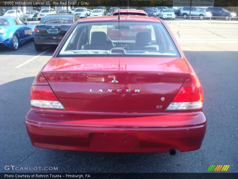 Rio Red Pearl / Gray 2002 Mitsubishi Lancer ES