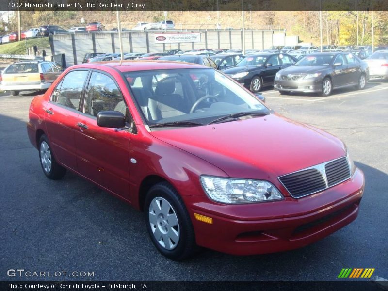 Rio Red Pearl / Gray 2002 Mitsubishi Lancer ES