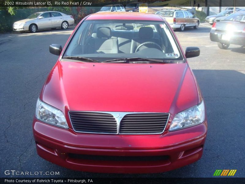 Rio Red Pearl / Gray 2002 Mitsubishi Lancer ES