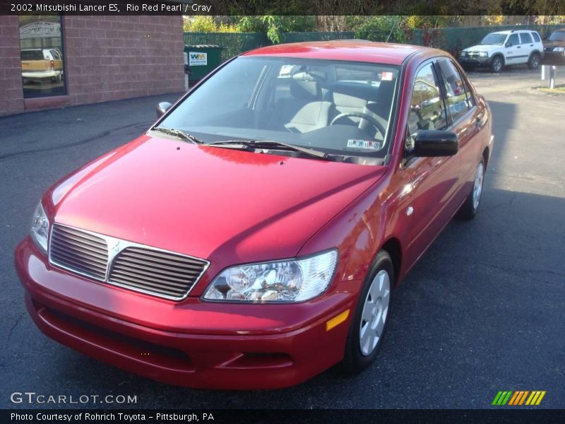 Rio Red Pearl / Gray 2002 Mitsubishi Lancer ES