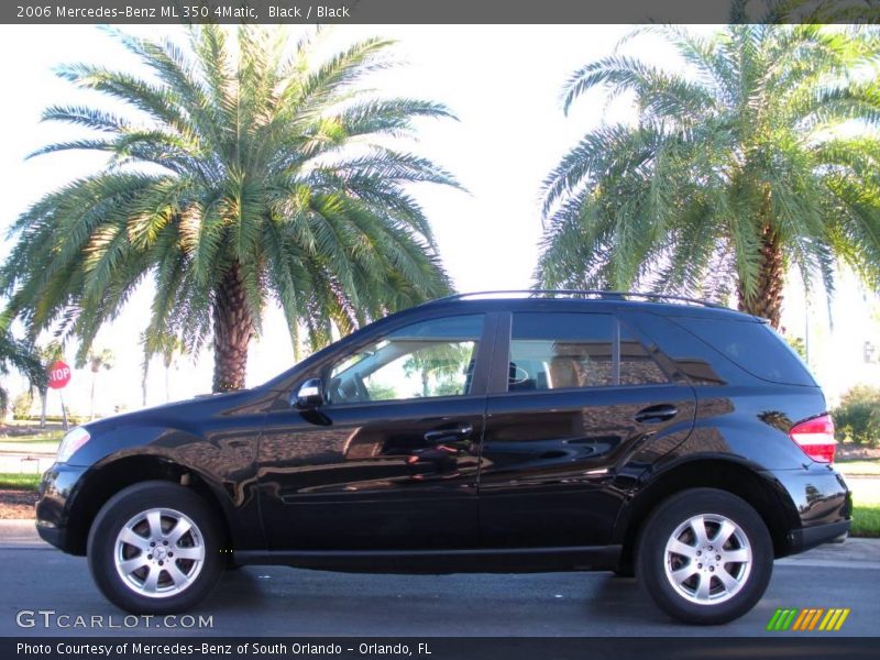 Black / Black 2006 Mercedes-Benz ML 350 4Matic