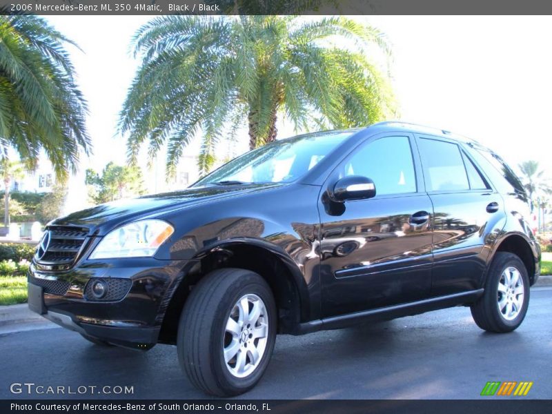 Black / Black 2006 Mercedes-Benz ML 350 4Matic