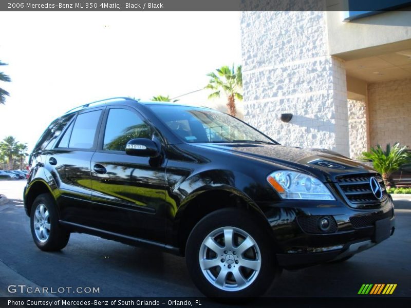 Black / Black 2006 Mercedes-Benz ML 350 4Matic