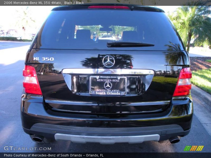 Black / Black 2006 Mercedes-Benz ML 350 4Matic