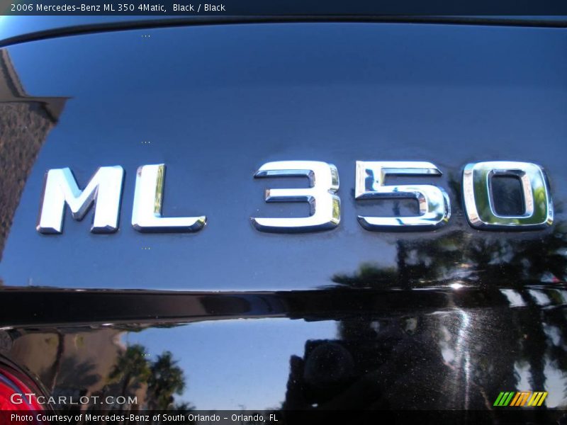 Black / Black 2006 Mercedes-Benz ML 350 4Matic
