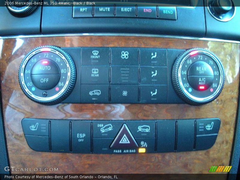 Black / Black 2006 Mercedes-Benz ML 350 4Matic