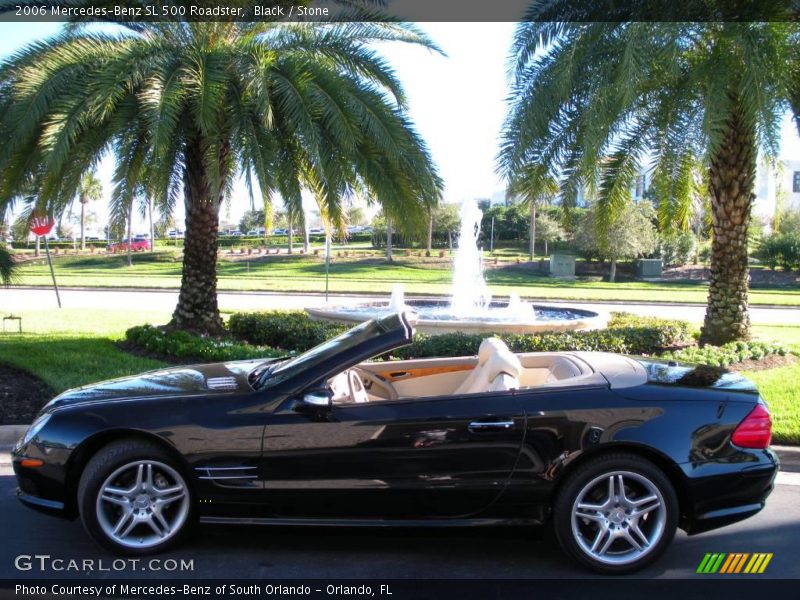Black / Stone 2006 Mercedes-Benz SL 500 Roadster