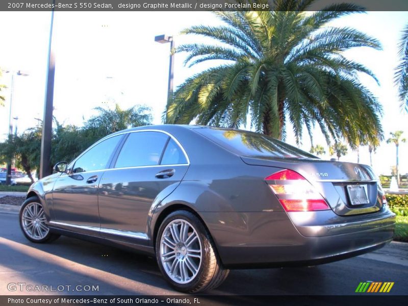 designo Graphite Metallic / designo Porcelain Beige 2007 Mercedes-Benz S 550 Sedan