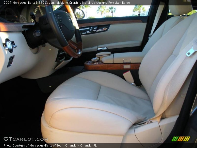 designo Graphite Metallic / designo Porcelain Beige 2007 Mercedes-Benz S 550 Sedan