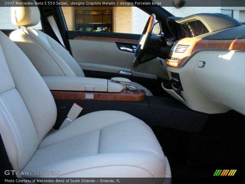 designo Graphite Metallic / designo Porcelain Beige 2007 Mercedes-Benz S 550 Sedan