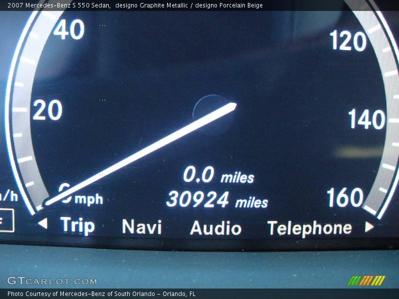designo Graphite Metallic / designo Porcelain Beige 2007 Mercedes-Benz S 550 Sedan