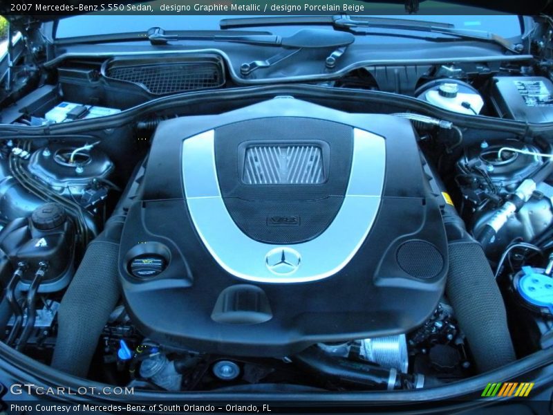 designo Graphite Metallic / designo Porcelain Beige 2007 Mercedes-Benz S 550 Sedan