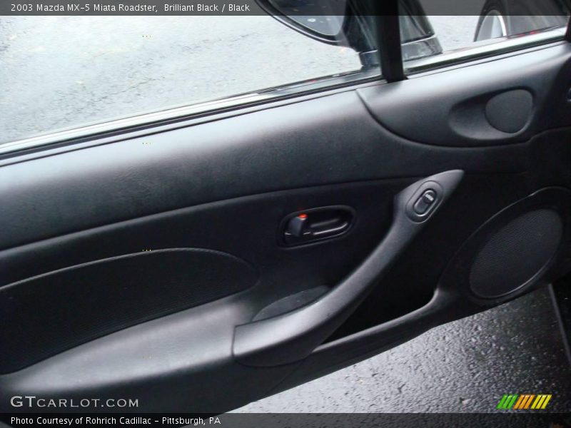 Brilliant Black / Black 2003 Mazda MX-5 Miata Roadster