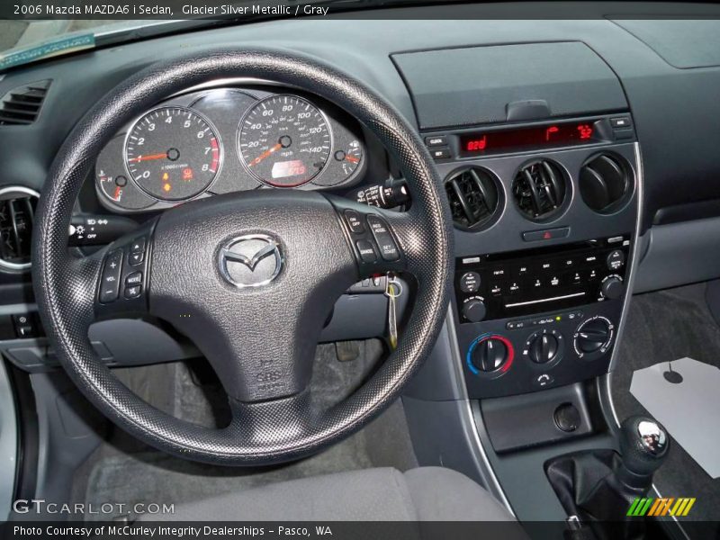 Glacier Silver Metallic / Gray 2006 Mazda MAZDA6 i Sedan