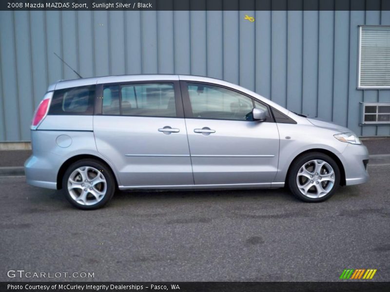 Sunlight Silver / Black 2008 Mazda MAZDA5 Sport