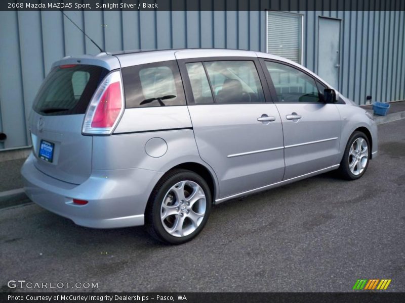 Sunlight Silver / Black 2008 Mazda MAZDA5 Sport
