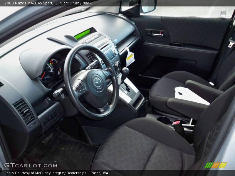 Sunlight Silver / Black 2008 Mazda MAZDA5 Sport