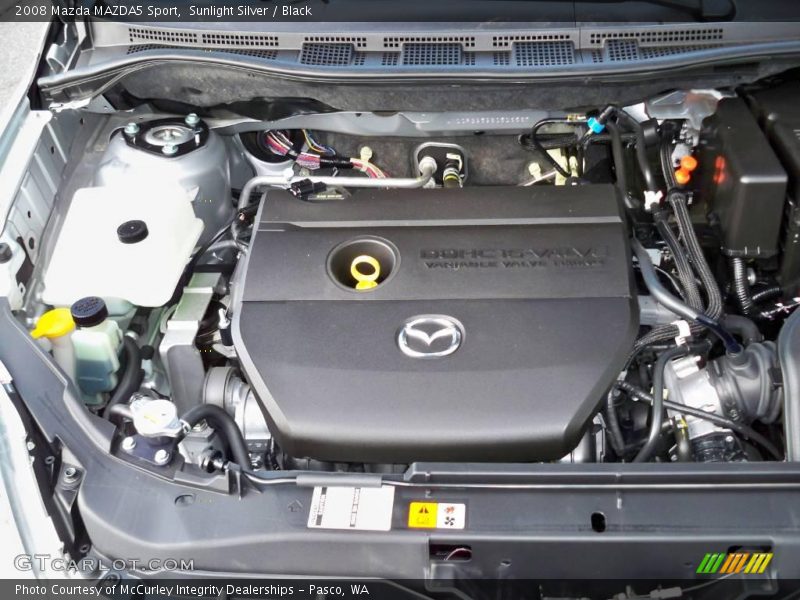 Sunlight Silver / Black 2008 Mazda MAZDA5 Sport