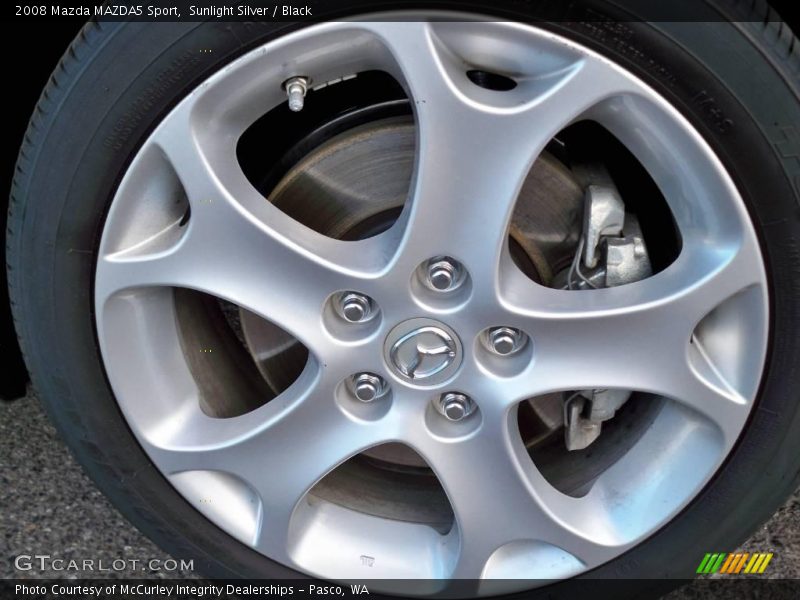 Sunlight Silver / Black 2008 Mazda MAZDA5 Sport