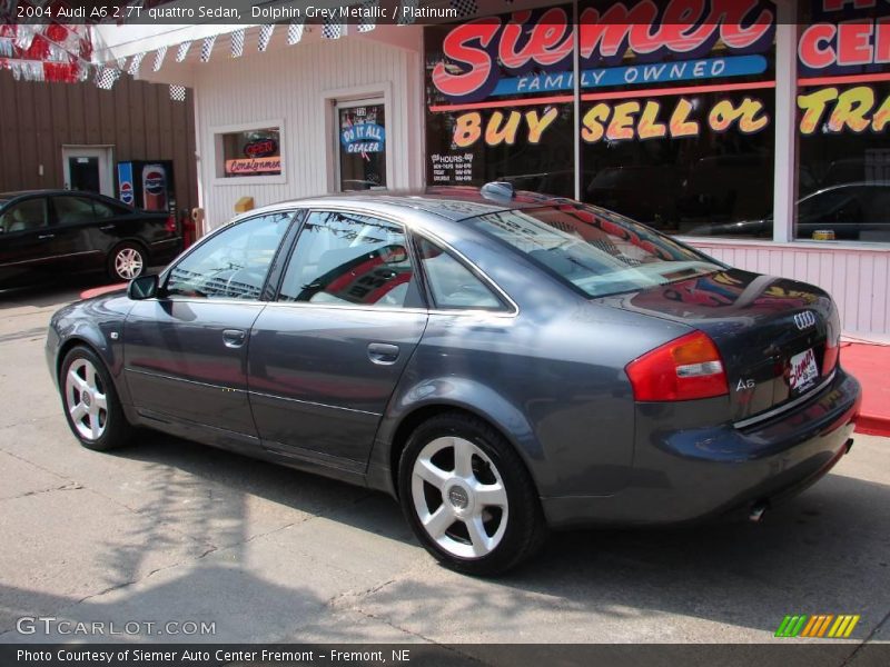 Dolphin Grey Metallic / Platinum 2004 Audi A6 2.7T quattro Sedan