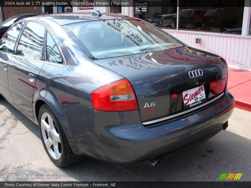 Dolphin Grey Metallic / Platinum 2004 Audi A6 2.7T quattro Sedan