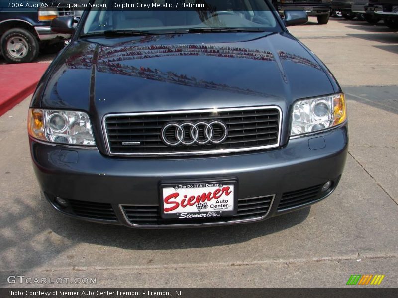 Dolphin Grey Metallic / Platinum 2004 Audi A6 2.7T quattro Sedan