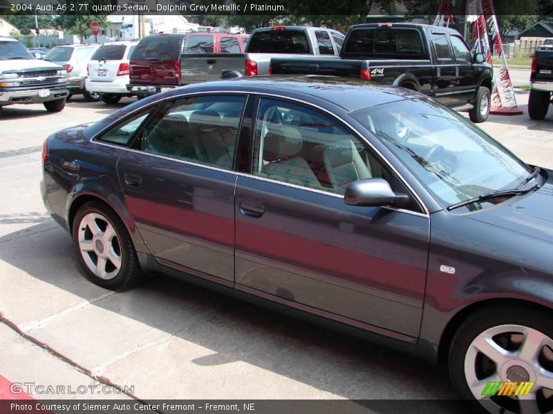 Dolphin Grey Metallic / Platinum 2004 Audi A6 2.7T quattro Sedan