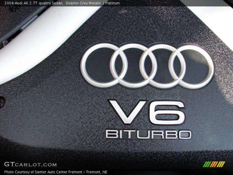 Dolphin Grey Metallic / Platinum 2004 Audi A6 2.7T quattro Sedan
