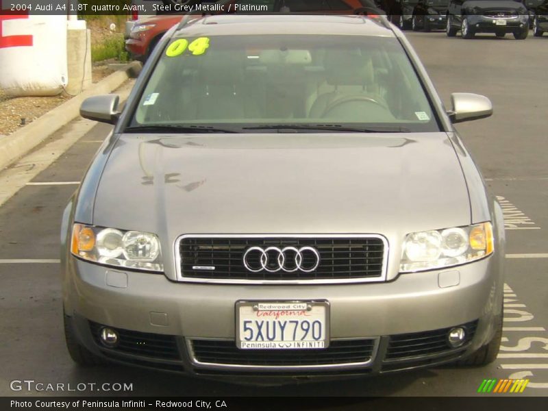 Steel Grey Metallic / Platinum 2004 Audi A4 1.8T quattro Avant