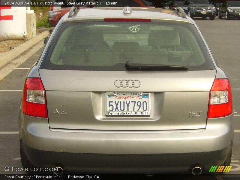 Steel Grey Metallic / Platinum 2004 Audi A4 1.8T quattro Avant