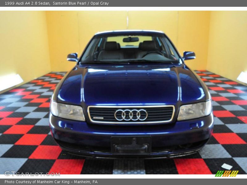 Santorin Blue Pearl / Opal Gray 1999 Audi A4 2.8 Sedan
