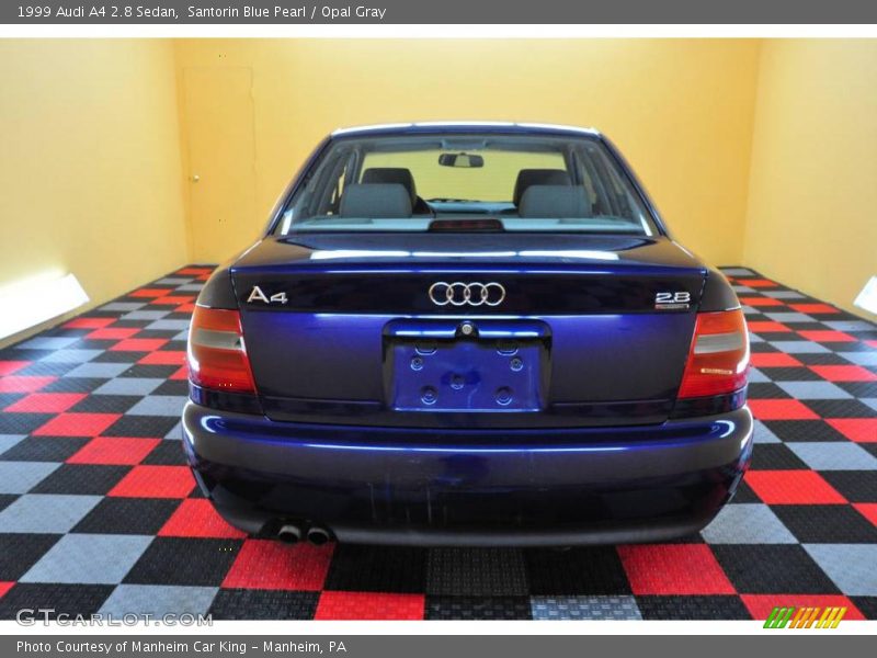 Santorin Blue Pearl / Opal Gray 1999 Audi A4 2.8 Sedan