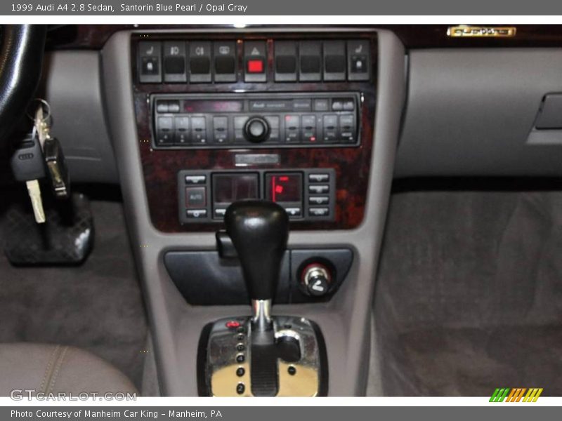 Santorin Blue Pearl / Opal Gray 1999 Audi A4 2.8 Sedan