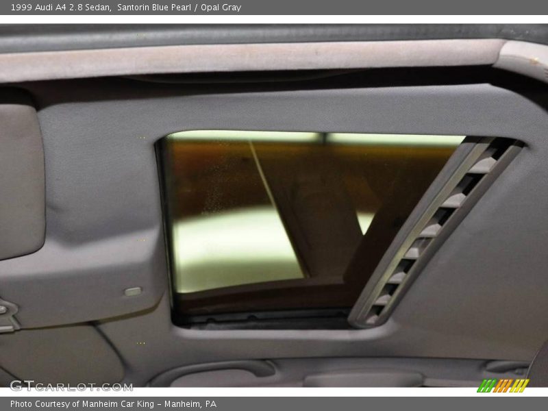 Santorin Blue Pearl / Opal Gray 1999 Audi A4 2.8 Sedan