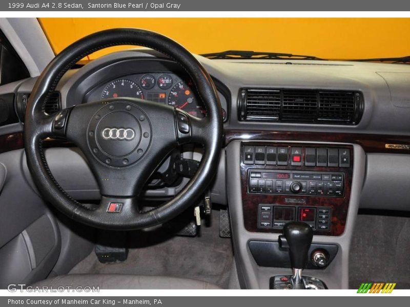 Santorin Blue Pearl / Opal Gray 1999 Audi A4 2.8 Sedan