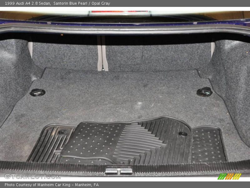 Santorin Blue Pearl / Opal Gray 1999 Audi A4 2.8 Sedan