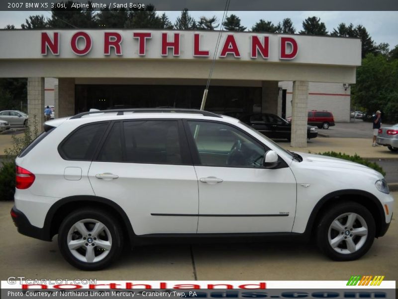 Alpine White / Sand Beige 2007 BMW X5 3.0si