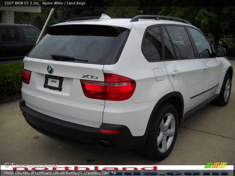 Alpine White / Sand Beige 2007 BMW X5 3.0si