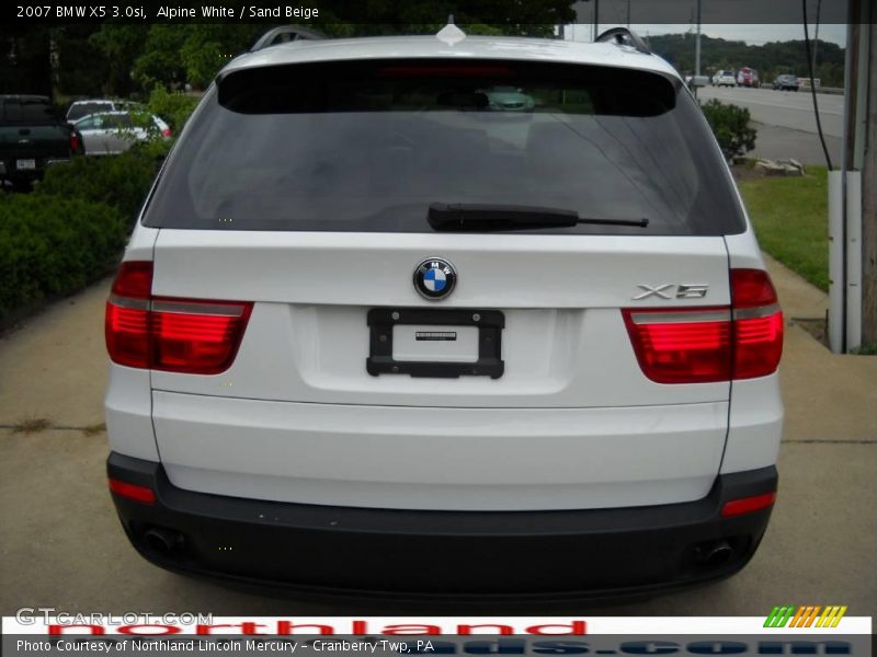 Alpine White / Sand Beige 2007 BMW X5 3.0si