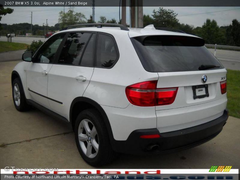 Alpine White / Sand Beige 2007 BMW X5 3.0si