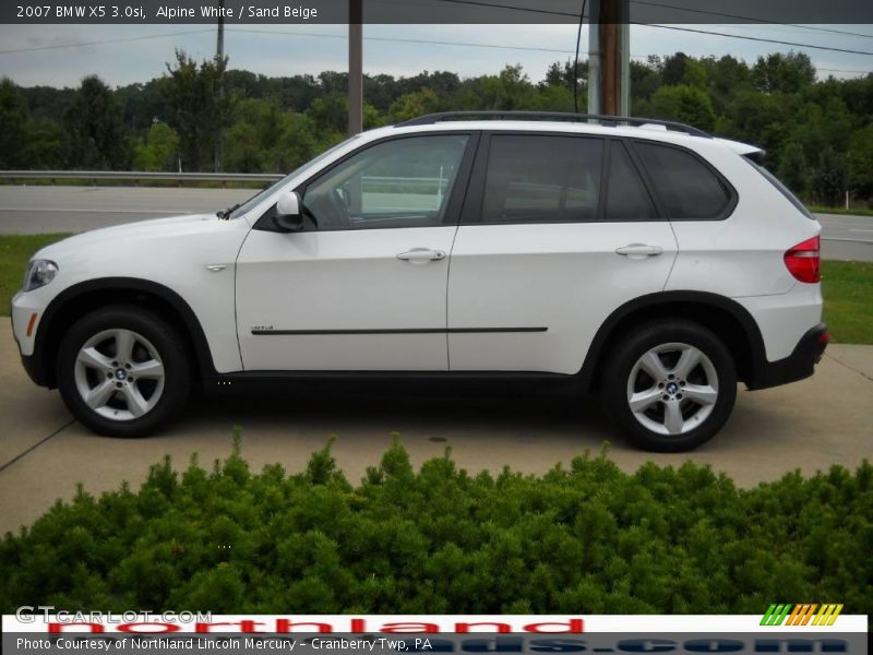 Alpine White / Sand Beige 2007 BMW X5 3.0si